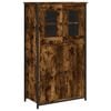 vidaXL Dulap &icirc;nalt, stejar fumuriu, 62x32x106,5 cm, lemn prelucrat
