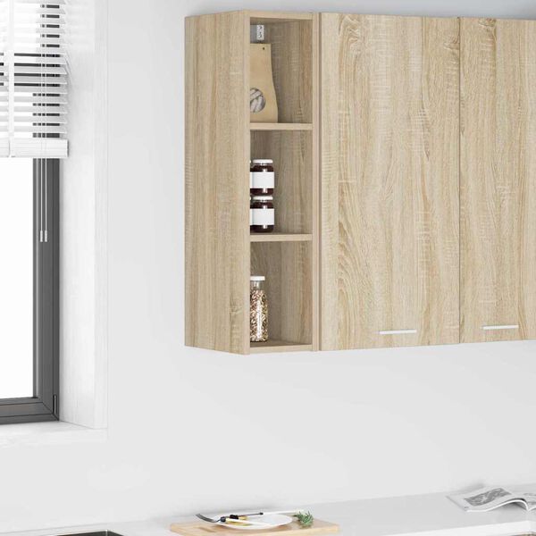 vidaXL Dulap suspendat Stejar Sonoma 20 x 29,5 x 80 cm Lemn compozit