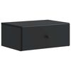 vidaXL Dulap de noapte suspendat cu sertar Negru 49 x 34,5 x 20 cm