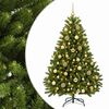 vidaXL Brad de Crăciun artificial, verde deschis, cu glob 120 cm