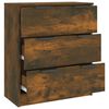 vidaXL Dulap, stejar fumuriu, 60x30x70 cm, lemn prelucrat