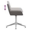 vidaXL Scaun de birou pivotant, gri &icirc;nchis, material textil