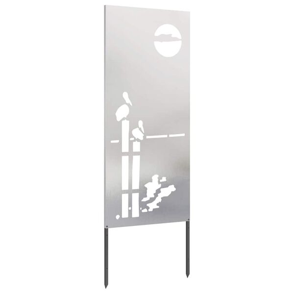 vidaXL Ecran de intimitate pentru grădină Argintiu 50 x 140 cm