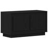 vidaXL Cabinet TV 80 x 35 x 45 cm Stejar negru Lemn prelucrat