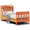 vidaXL Cadru pat fără saltea, maro ceruit, 75x190 cm, lemn masiv pin