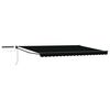 vidaXL Cort electric retractabil Negru și antracit 4 &times; 3 m