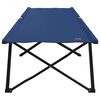 vidaXL Pat pliabil pentru camping Manual albastru 206 x 76 x 74 cm
