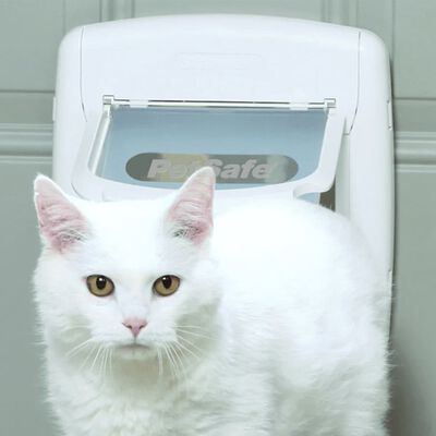 PetSafe Clapetă magnetică cu 4 căi pentru pisici Deluxe 400 alb 5005