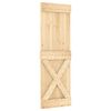 vidaXL Ușă glisantă NARVIK Natural și Negru 70 x 210 cm (152,5 cm)