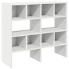 vidaXL Rafturi pantofi 2 buc stivuibile alb 89,5x30x40 cm