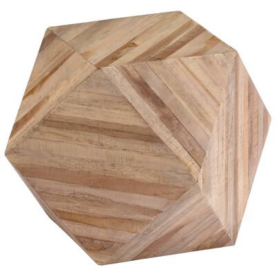 vidaXL Masă laterală, 40 x 40 x 40 cm, lemn de tec reciclat