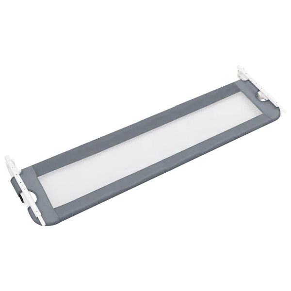 vidaXL Balustradă de protecție pat copii, gri, 120x42 cm, poliester