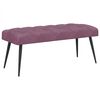 vidaXL Bancă cu butoane capitonate Violet 110 x 40 x 46 cm Catifea