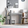 vidaXL Birou cu raft Gri Sonoma 100 x 40 x 90 cm Lemn compozit