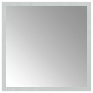 vidaXL Oglindă de baie cu LED Transparent 30 x 30 cm sticlă securizată