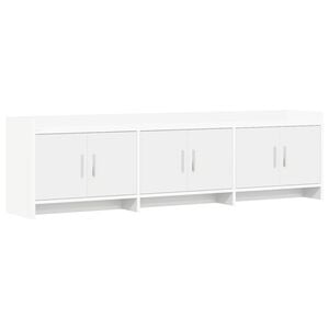 vidaXL Cabinet TV 168 x 33 x 47 cm Alb Lemn prelucrat