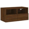 vidaXL Comodă TV de perete, stejar maro, 60x30x30 cm, lemn prelucrat