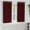 vidaXL Perdele opace 2 pcs Roșu Vin 140 x 175 cm Catifea