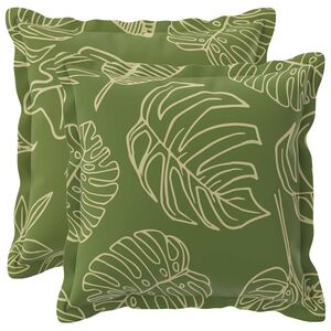 vidaXL Husă pentru pernă 2 buc. HOUTEN Design cu frunze 30 x 30 cm