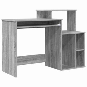 vidaXL Birou Gri Sonoma 120,5 x 44 x 88,5 cm Lemn prelucrat