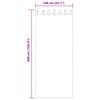 vidaXL Perdele Voile cu Bucle 2 buc Roz 140x260 cm