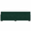 vidaXL Pat box spring cu saltea, verde &icirc;nchis, 100x200 cm, catifea