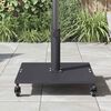 vidaXL Bază pentru umbrelă Gri închis 45 x 45 x 31,5 cm