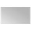 vidaXL Oglindă de baie cu LED Transparent 90 x 50 cm sticlă securizată