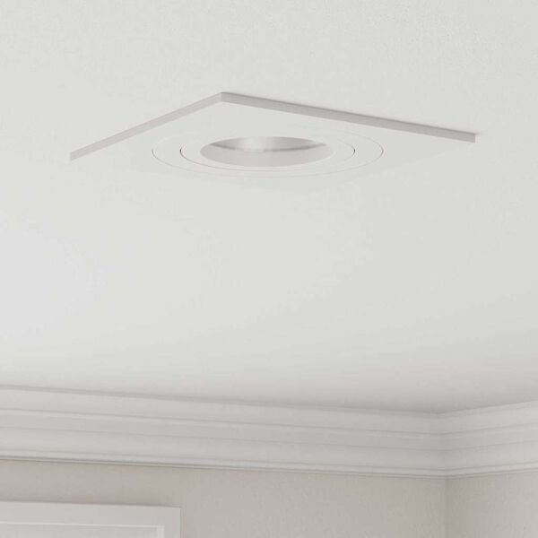 vidaXL Spot 12 pcs Alb 9 x 9 x 2 cm Aluminiu