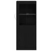 vidaXL Bufet LED Negru 41 x 37 x 100 cm Lemn compozit