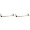 vidaXL Rafturi de perete 2 buc. Stejar Sonoma 80x15x15,5 cm Lemn stratificat