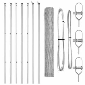 vidaXL St&acirc;lp de gard. Argintiu