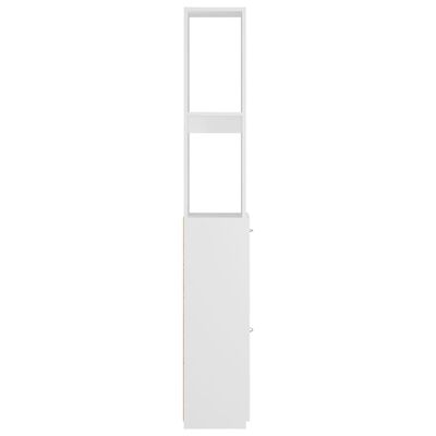vidaXL Dulap de baie, alb, 25x26,5x170 cm, lemn prelucrat