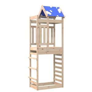 vidaXL Turn de joacă Maro 85 x 52,5 x 239 cm Lemn de pin masiv