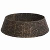 vidaXL Guler pentru Pomul de Crăciun Rotund Negru 105 x 105 x 28 cm