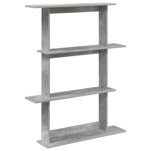 vidaXL Raft de perete Gri Beton 100 x 20 x 126 cm Lemn prelucrat