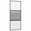 vidaXL Ușă de sticlă 90 x 2 x 205 cm Aluminiu Negru