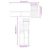 vidaXL Set de joacă pentru exterior, lemn de pin impregnat