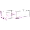 vidaXL Jardinieră Rusty 200x80x40 cm Oțel pentru intemperii