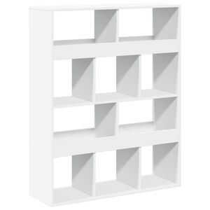 vidaXL Bibliotecă, alb, 100x33x125,5 cm, lemn prelucrat