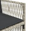 vidaXL Set mobilier de grădină cu perne, 5 piese gri deschis poliratan