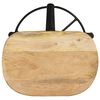 vidaXL Scaune de bar, 2 buc., 76 cm, lemn masiv de mango