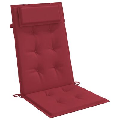 vidaXL Perne scaun cu spătar înalt 2 buc, roșu, țesătură Oxford