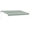 vidaXL Cort electric retractabil Verde și alb 3 x 2,5 m