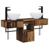 vidaXL Set de mobilier pentru baie 3 buc. Lemn vechi Lemn prelucrat