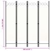 vidaXL Paravan de cameră cu 4 panouri, alb, 160x180cm