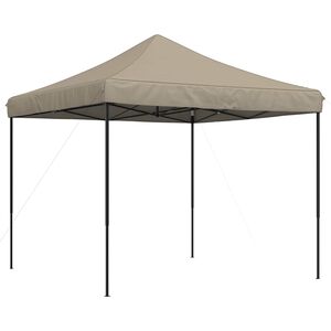 vidaXL Cort de petrecere pliabil Pop-Up, taupe, 292x292x315 cm
