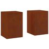 vidaXL Suport pentru plante 2 buc. Ruginit 24 x 24 x 35 cm