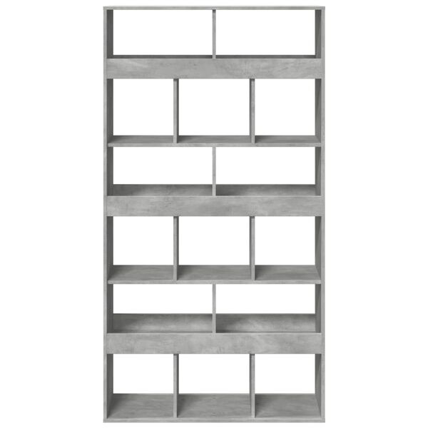 vidaXL Bibliotecă, gri beton, 100x33x187,5 cm, lemn prelucrat
