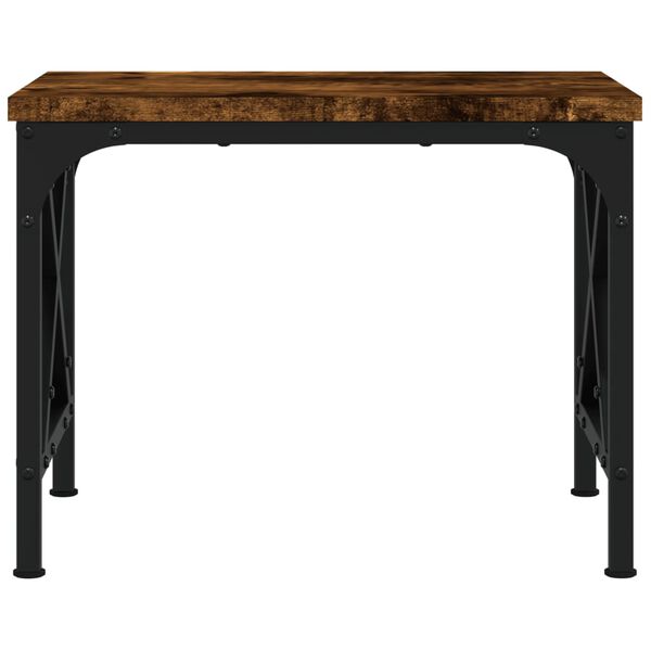 vidaXL Suport imprimantă, stejar fumuriu, 40x30x31 cm, lemn prelucrat